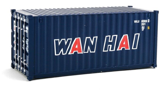 20' Corrugated Container Wan Hai 