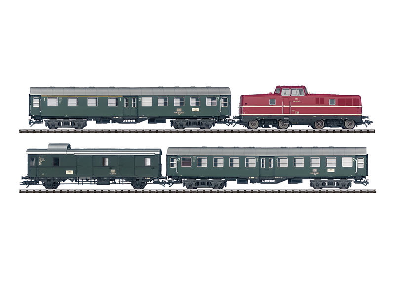 Conjunto Locomotiva BR 280 e 3 Carros de Passageiro DCC 