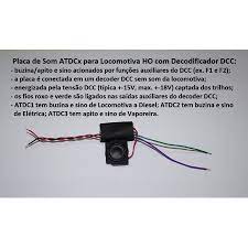 Placa de Sons para DCC (Buzina e Sino ) para Locomotivas com Decoder 