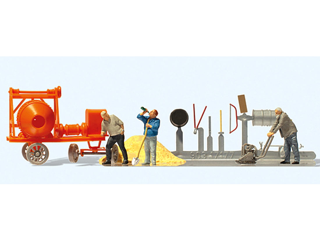 Operário de Construção Civil com Equipamentos 