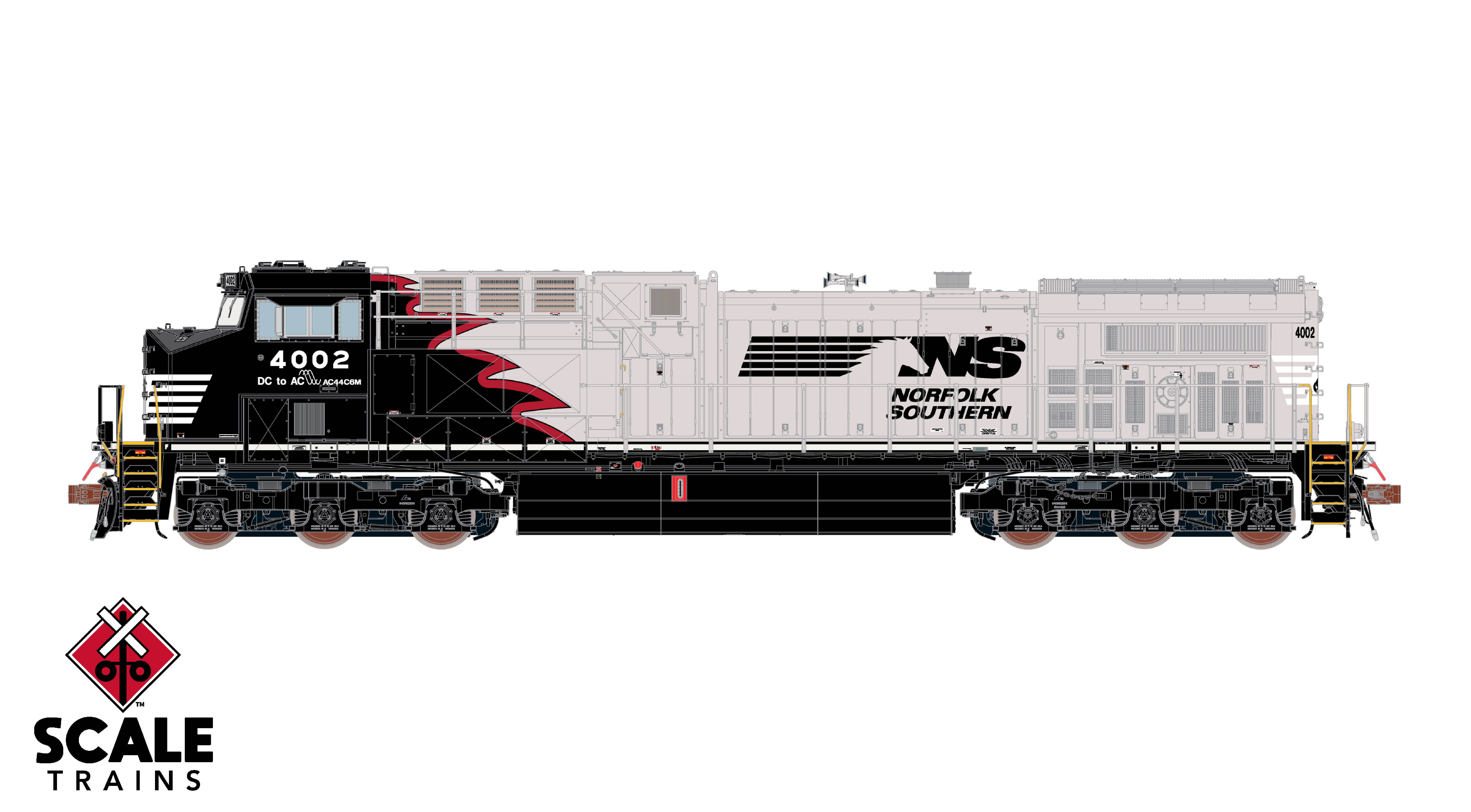 Locomotiva AC44C6M Com Som e DCC NS 
