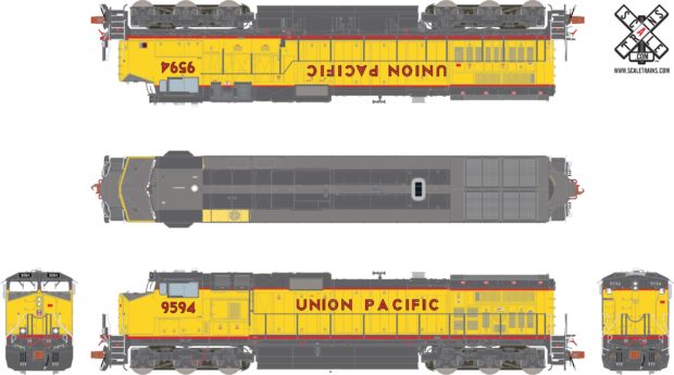 Locomotiva C44-9W Union Pacific Com Som e DCC