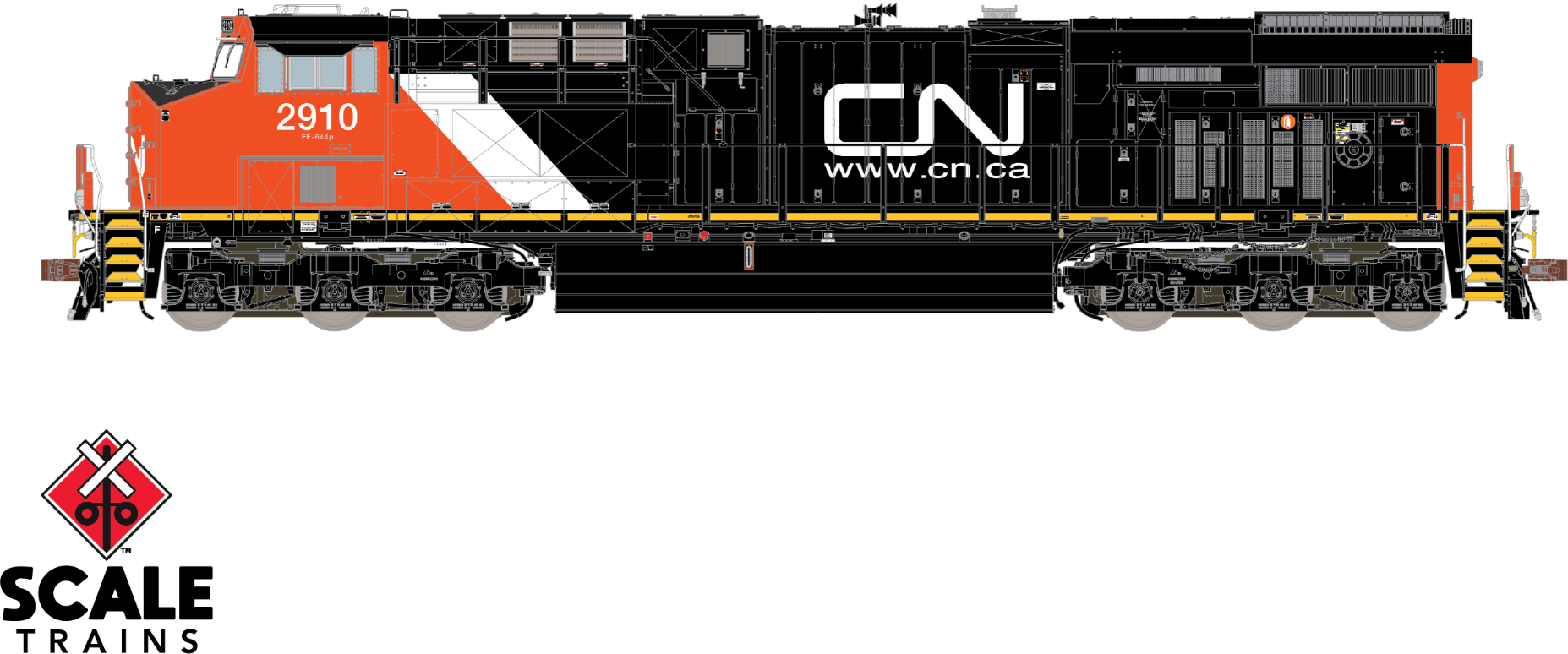 Locomotiva ES44AC CN Som e DCC 