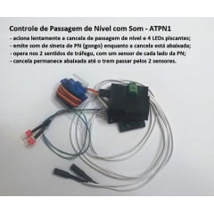 Controle de Passagem de Nível com Som para Maquetes 