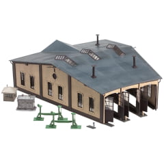 Garagem  com componentes de acionamento