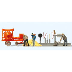 Operário de Construção Civil com Equipamentos 