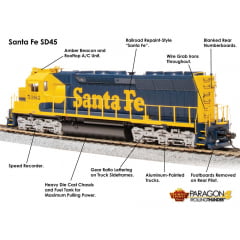 Locomotiva SD45 ATSF Com Som e DCC 