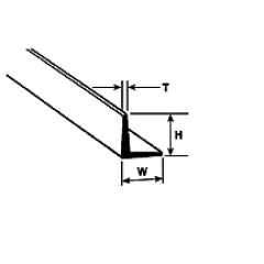 Perfil Ângulo Estireno 3/32" Perfil Ângulo Estireno 3/32"