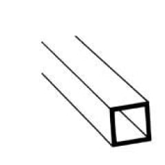 Perfil em Tubo quadrado de ABS de 3/16" Perfil em Tubo quadrado de ABS de 3/16"